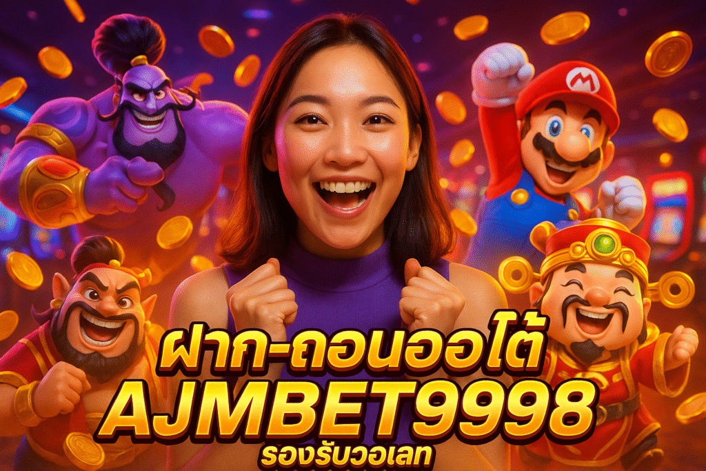 ฝาก-ถอนออโต้ AJMBET998 รองรับวอเลท